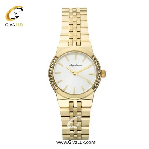 ساعت مچی اورجینال زنانه LdA | لوئیجی د آنا | Luigi d'Ana طلایی | طلایی| سفید| کد رفرنس 2505